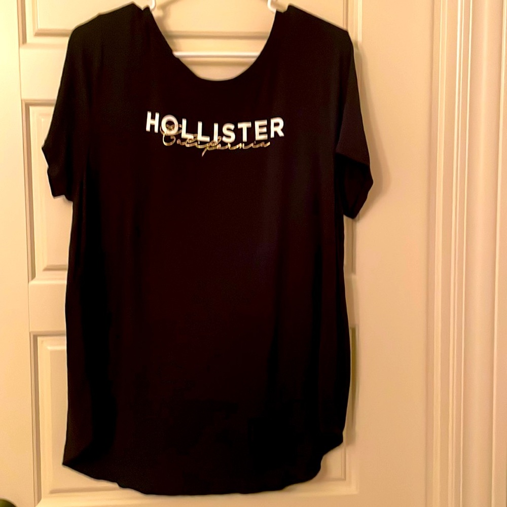 Women’s X-Large Hollister Lightweight T-shirt, Black